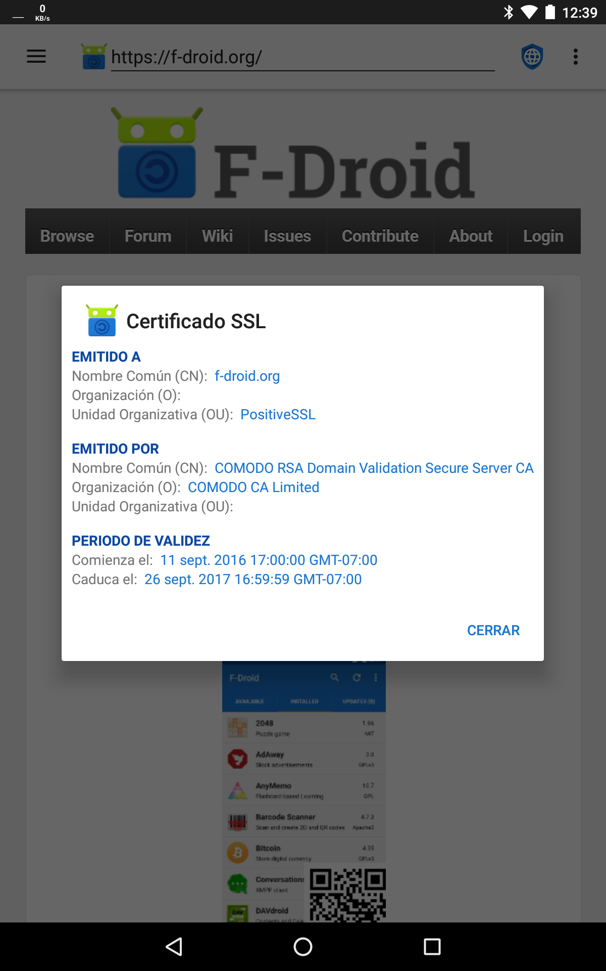fastlane/metadata/android/es/sevenInchScreenshots/01 - View SSL Certificate.png