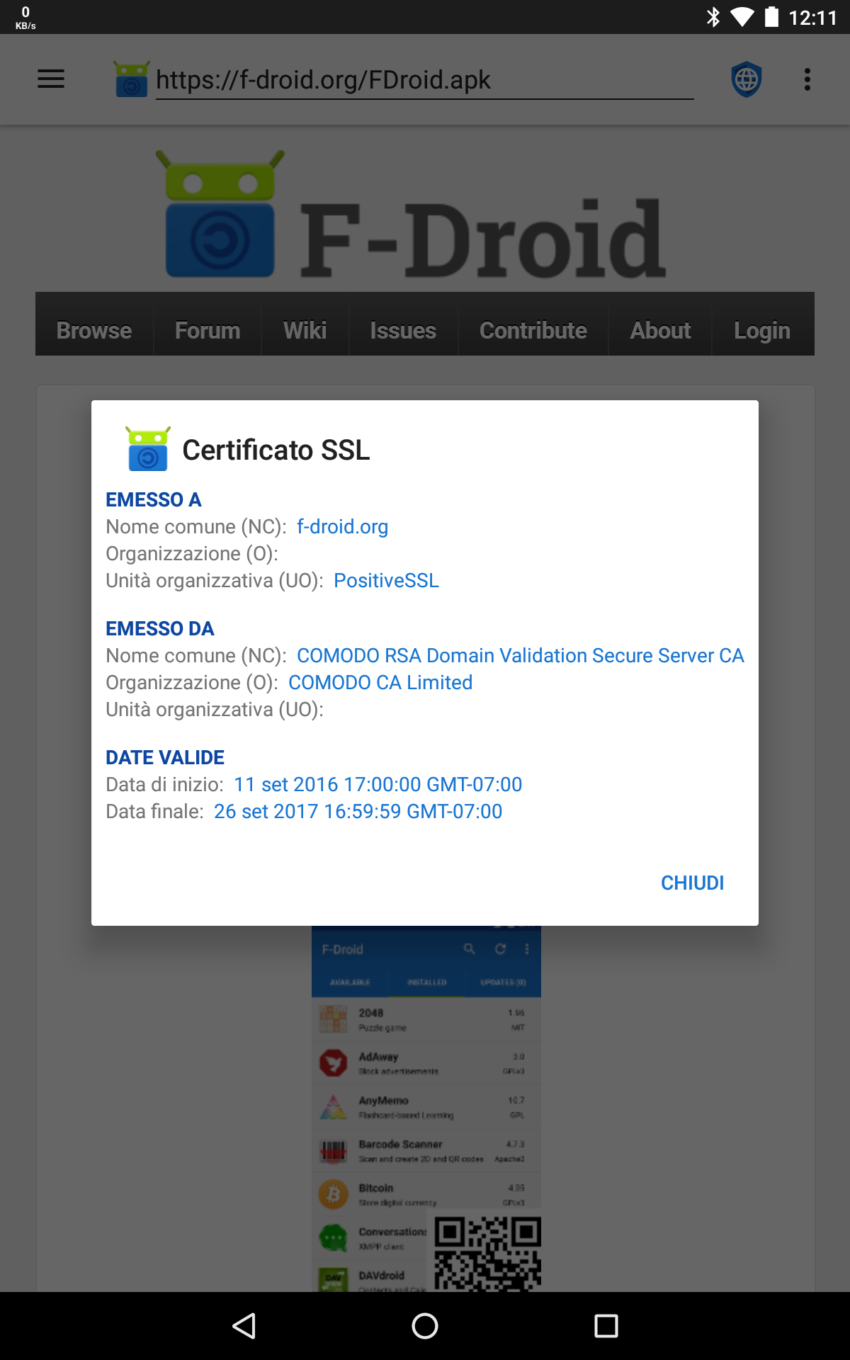 fastlane/metadata/android/it/sevenInchScreenshots/01 - View SSL Certificate.png